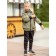 Bomber jacket for a boy PlayTode, height 98 cm, khaki color