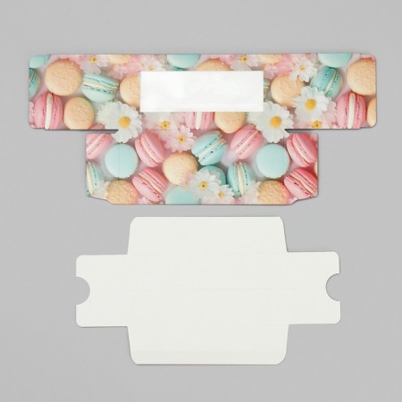 Box for Makarun, confectionery packaging "Makaruns", 12 x5.5 x 5.5 cm-6
