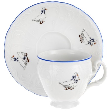 Coffee service 6/9 BERNADOTTE, Decor "Geese", 15 items-2