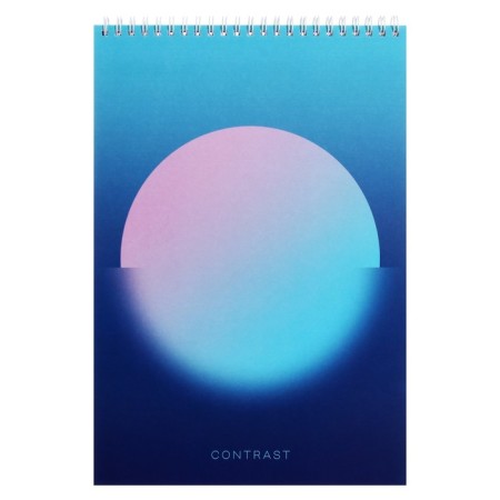 Notepad A4, 80 sheets in a cage on the crest of Mono Circle, cover coated cardboard, hard substrate, mix-4