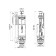 IDDIS F012400-02K toilet reinforcement, lower eyeliner, two plum levels