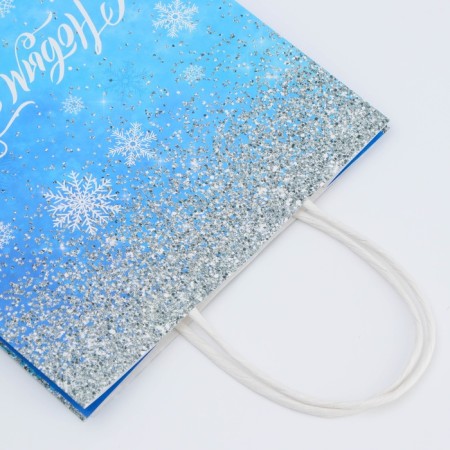 New Year. Package Paper Gift New Year craft "Magic" 18 x 8 x 25 cm.-2
