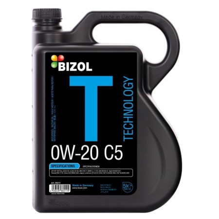 Motor oil Bizol Technology 0W-20 C5, NS Synthetic, 5 liters