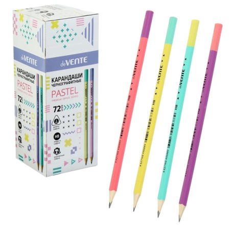 Pencil Chernographic Devente Pastel HB, 2 mm, trihedral, sharpened, mix