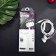 Headphones D21, wired, vacuum, microphone, 1 m, jack 3.5 mm, white