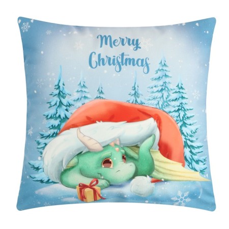Pillowess Decorative Ethel "Merry Christmas" 40x40 cm, 100 polyester, velor