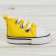 Doll sneakers, sole length 5 cm, yellow color