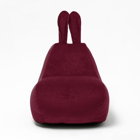 Milk-Milk chair, size 80x90 cm velor, burgundy color-1
