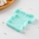 Silicone form “do what you love”, 8.1 × 7.6 × 1 cm, turquoise color