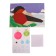 New Year's application with polygonal figures "New Year. Bullfinch"