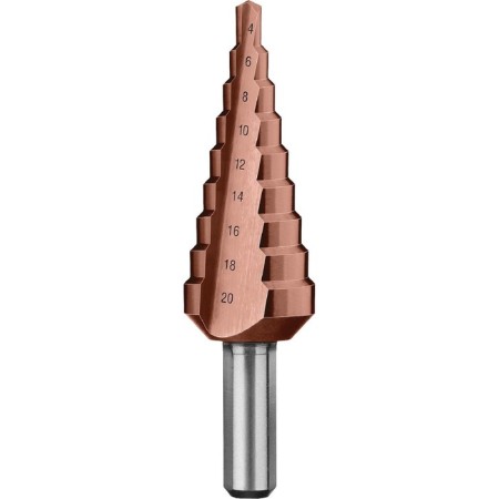 Drill step "bison" 29672-4-20-9_z01, 4-20 mm, 9 steps, trihedral shank