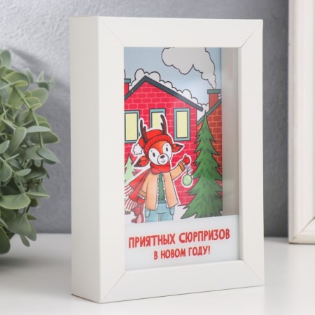Pigger Interior plastic "Olennok. Pleasant surprises in the new year!" 17x12x3.8 cm-1