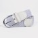 Building belt, width 3 cm, metal buckle, white color