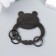 Keychain-keyword metal "Frog-bexor-Games ended" 4.8x4.6 cm