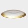 Glass dessert "Burleske", d = 21 cm, gold color