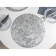 Set of serving napkins on the table “Leaves”, d = 38 cm, 4 pcs, silver color