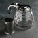 Glass teapot "Steel", 1 l, with a metal sieve