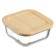 Smart Solutions baking and storage container with bamboo cover, 800 ml