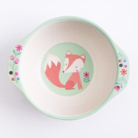 Bamboo children's bowl, mix color, 230 ml, 13.5x11.5x4.5-12