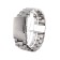Watch strap, 22 mm, L-17.4 cm, spinks in the kit, silver
