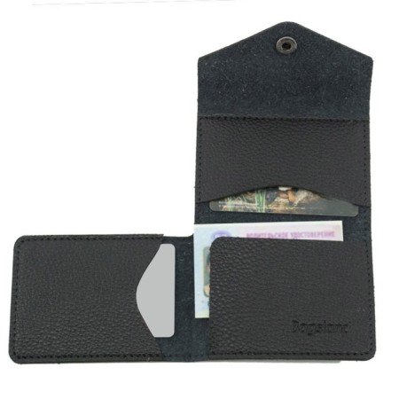 Cartholder (VV007-00550) genuine leather, black, 1x10x10 cm-2