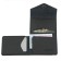 Cartholder (VV007-00550) genuine leather, black, 1x10x10 cm