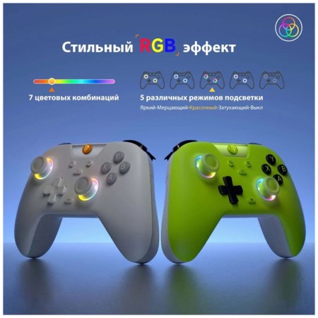 Easysmx X05 wireless gamepad with RGB backlight, green (VG-C508)-2