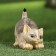 Garden figure "Kitten on the hunt" 8x15x11cm mix