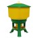 Bunker feeder for poultry for 28 kg, on legs, plastic, kubic premium