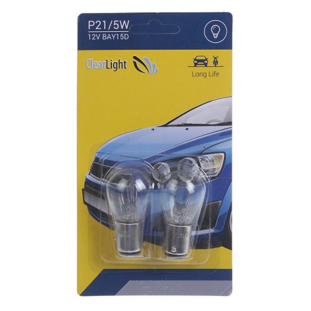 Car lamp, Clearlight, P21/5W, Bay15D, 12 V, set 2 pcs