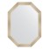 Mirror in the baguette frame, poisoned silver 59 mm, 60x80 cm