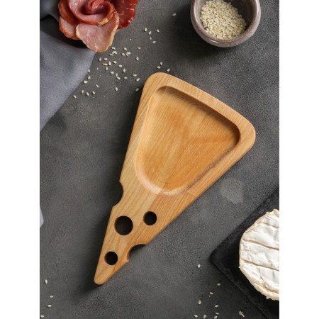 The cheese board "For feed", 24 × 15 × 1.8 cm, array of birch-2