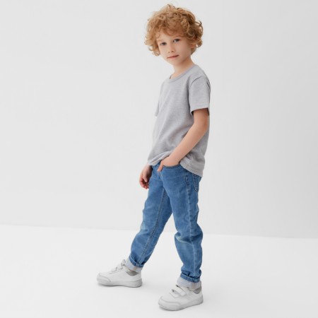 Children's T-shirt KAFTAN "BASIC Line", r.28 (86-92 cm), gray-1