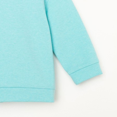 Kid for children (sweatshirt, shorts) KAFTAN "Basic Line", height 110-116, turquoise melange-6