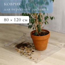 Plant transplant rug, flexible glass, 80 × 120 cm, Greengo