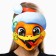 Carnival mask "New Year's snake", 21.4 x 22.8 cm