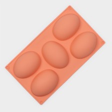 Baking uniform “Egg”, silicone, 30 × 17.5 cm, 5 cells (10 × 7 × 3.5 cm), Mix color