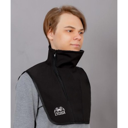 Wind protection of the neck and chest - Lycosa Windstopper Black-1