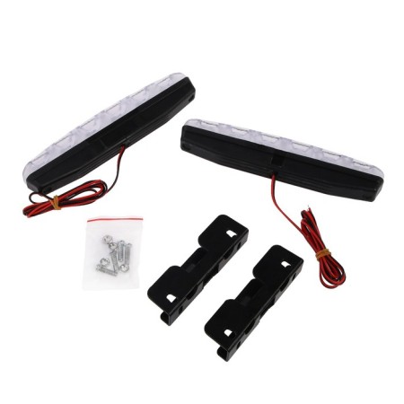 SkyWay's daily running lights, 12 V, 6 diodes, 6 watts, 155x35x20 mm, set 2 pcs-3