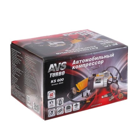 Car compressor AVS KS600, 12 V, 23 A, 60 l/min-7