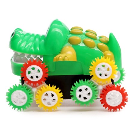 Crokodiye car-carrier, works on batteries, green color-1