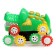 Crokodiye car-carrier, works on batteries, green color