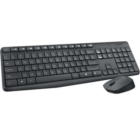 Keyboard + Logitech mk235 (ru layout) Claw: Gray Mouse: Gray USB Wireless (920-00 107352