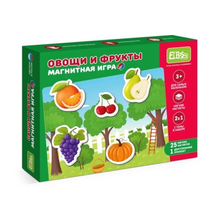 Magnetic game "Vegetables and fruits"-2