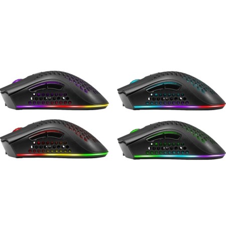The mouse Defender Warlock GM-709L, Western, Optical, RGB, 2400 DPI, 400 mAh, 8 buttons, USB, Black-3