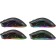 The mouse Defender Warlock GM-709L, Western, Optical, RGB, 2400 DPI, 400 mAh, 8 buttons, USB, Black
