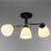 Chandelier 2727/3 E27 40W Black Chroma Bayerlux