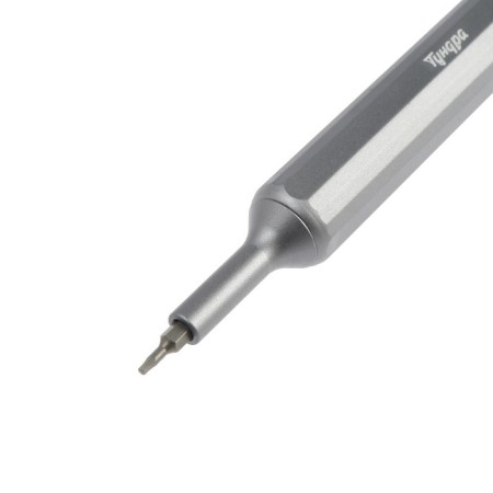 A screwdriver with bats for accurate work of the tundra, bilateral bats 19 pcs. 38 in 1-4
