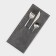 The envelope for the magistro cutlery, eco -leather, 23.5 × 10.8 cm, gray