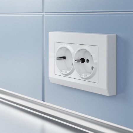 Frame for a double outlet WL04-FRAME-01-DBL-WHITE, White-1